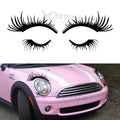 Black Eyelashes Decoration Decal for Pair Car Headlight Fog Light (2020–2026)