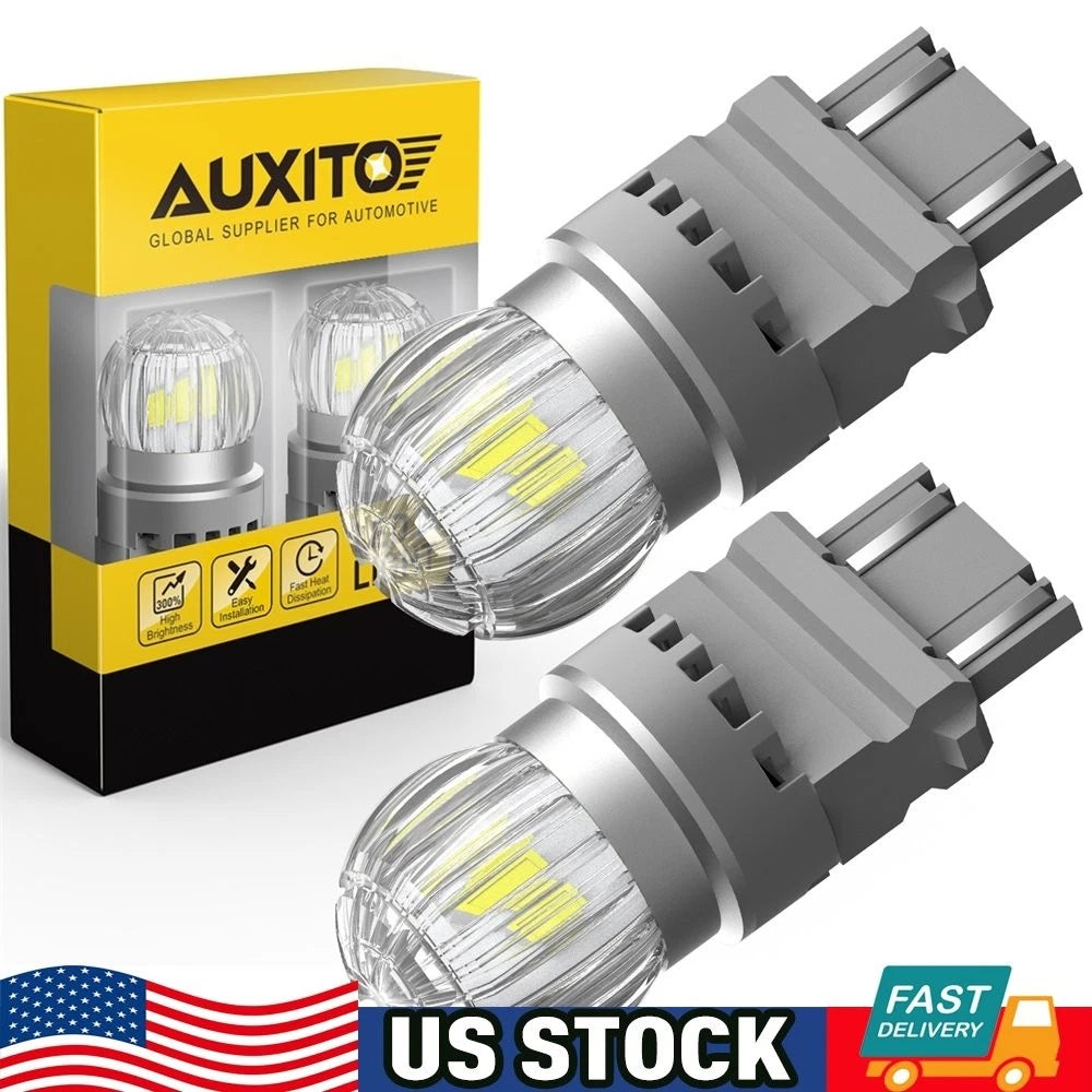 2X 3157 3156 LED Reverse Backup Light Bulbs 6000K Canbus for