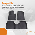 Floor Mats Liner for Hyundai Santa Fe (2021–2023) Waterproof