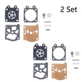 Set of 2 Carburetor Diaphragm Kit for Chainsaw 38/45/52/58 4500 5200 5800