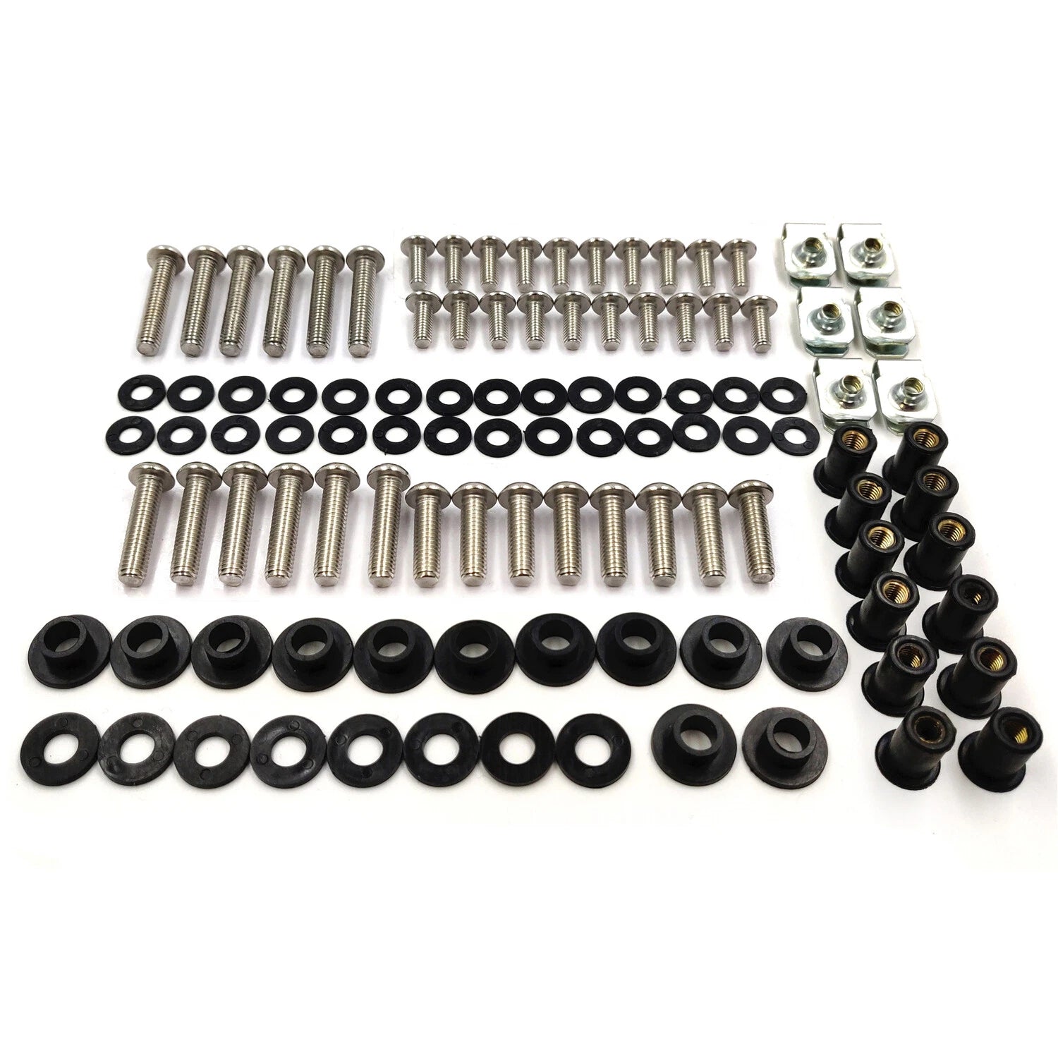 Fairing Bolt Kit Screws Washers Fasteners for Kawasaki ZX-6R (1998–2002)