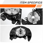 Front Left Loaded Wheel Bearing Hub Knuckle Assembly for Toyota Corolla (2003–2008)