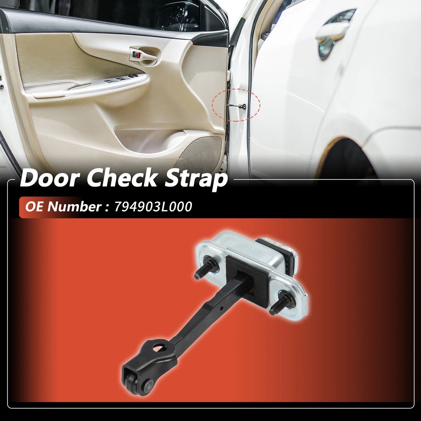Rear Right Door Check Strap for Hyundai Azera (2006–2011) No.794903L000