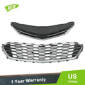 Set of 2 Front Grille Upper Chrome Mesh for Chevrolet Cruze Sedan (2016–2018)