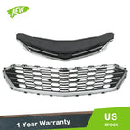 Set of 2 Front Grille Upper Chrome Mesh for Chevrolet Cruze Sedan (2016–2018)