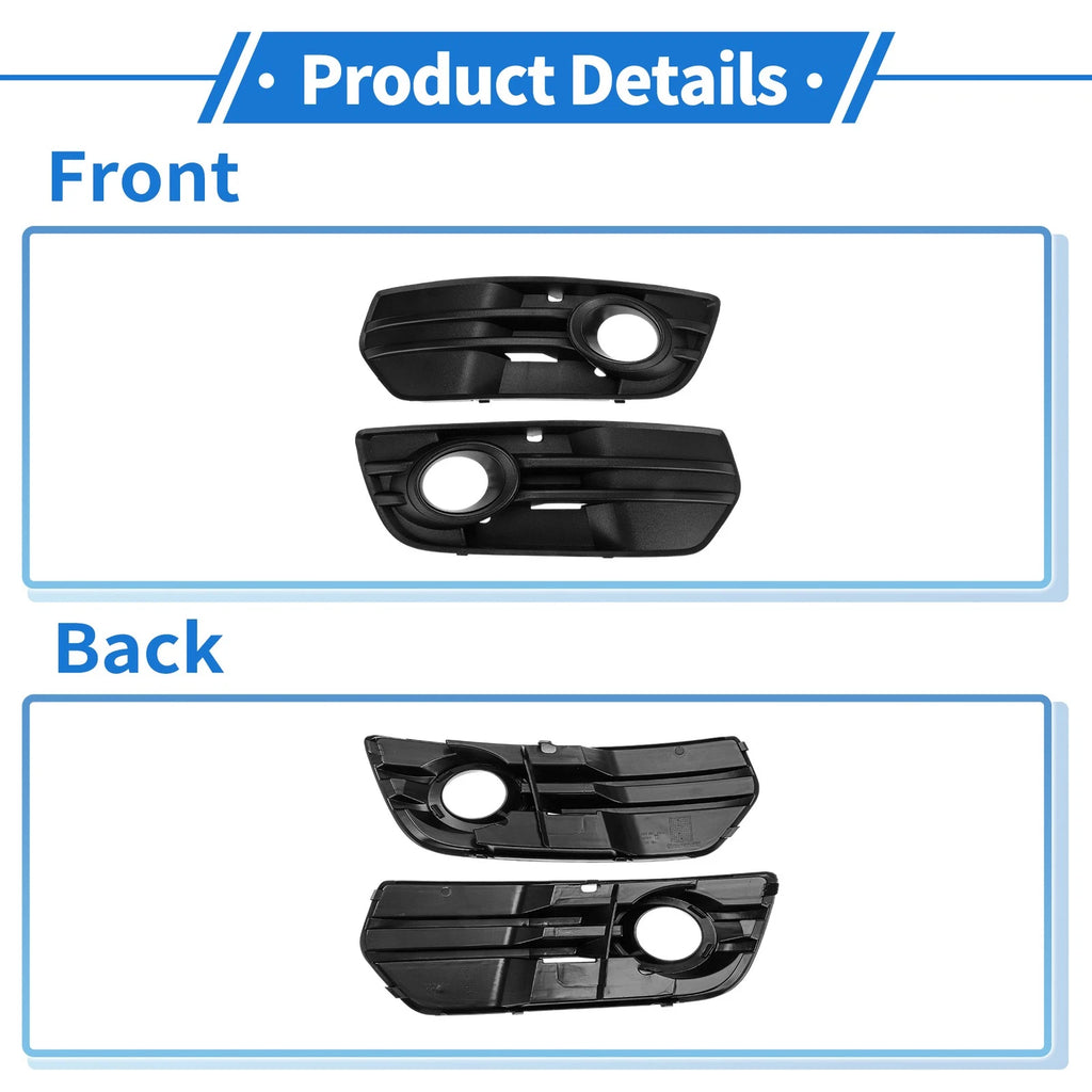 Set of 2 Fog Light Grills AU1038108 for Audi Q5 (2009–2012)