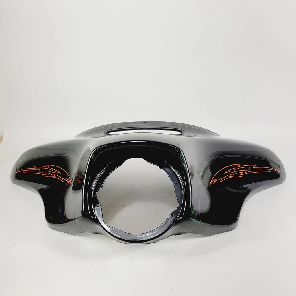 OEM Front Batwing Fairing for Harley-Davidson (2014–2023) Vivid Black w/ Pin Stripe