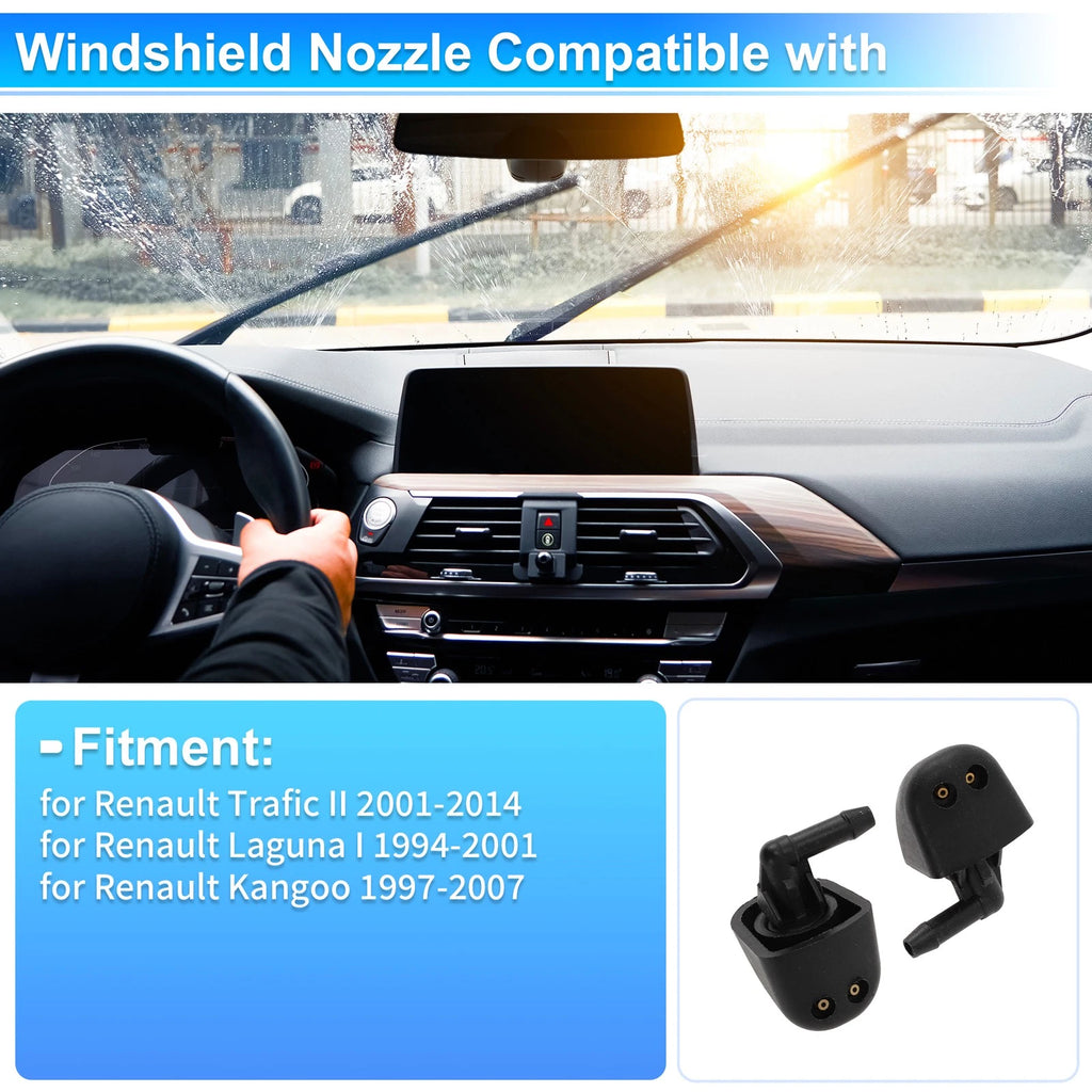 Windshield Washer Nozzle for Renault Trafic II (2001–2014) Replace No. 4409753