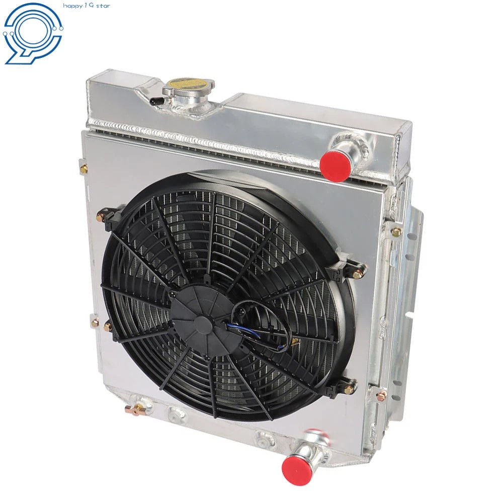 3 Row Aluminum Radiator with Fan Shroud for Ford Mustang Falcon (1960–1966)