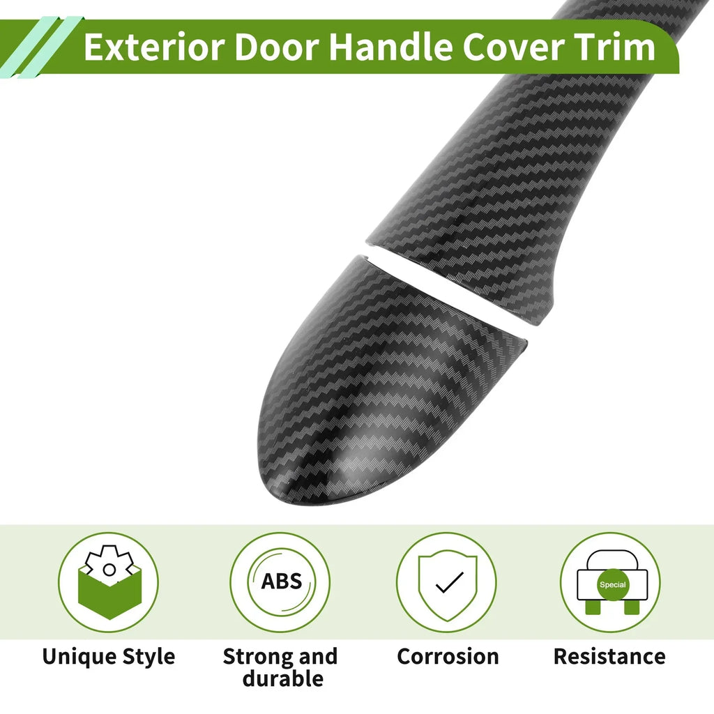 Exterior Door Handle Cover Trim for Hyundai Sonata (2011-2015) Carbon Fiber