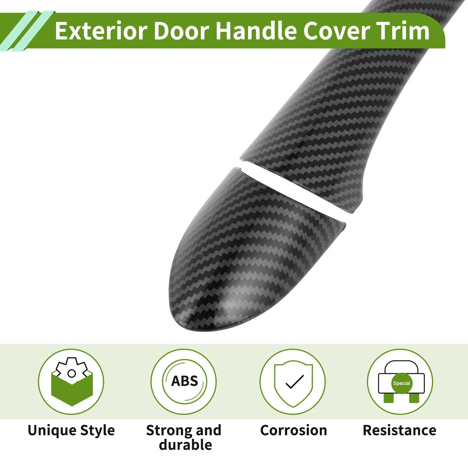 Exterior Door Handle Cover Trim for Hyundai Sonata (2011-2015) Carbon Fiber