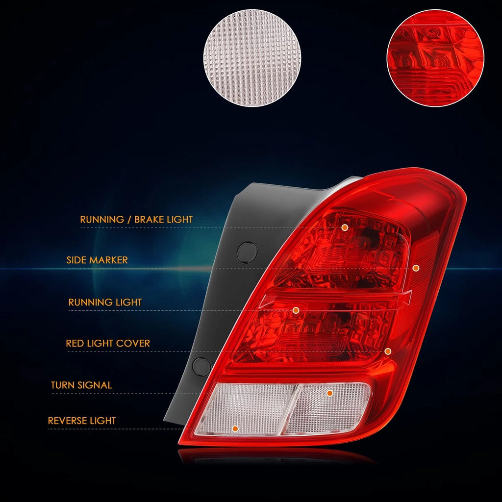 Right Side Clear/Red Lens Tail Brake Light for Chevy Trax (2013–2022)