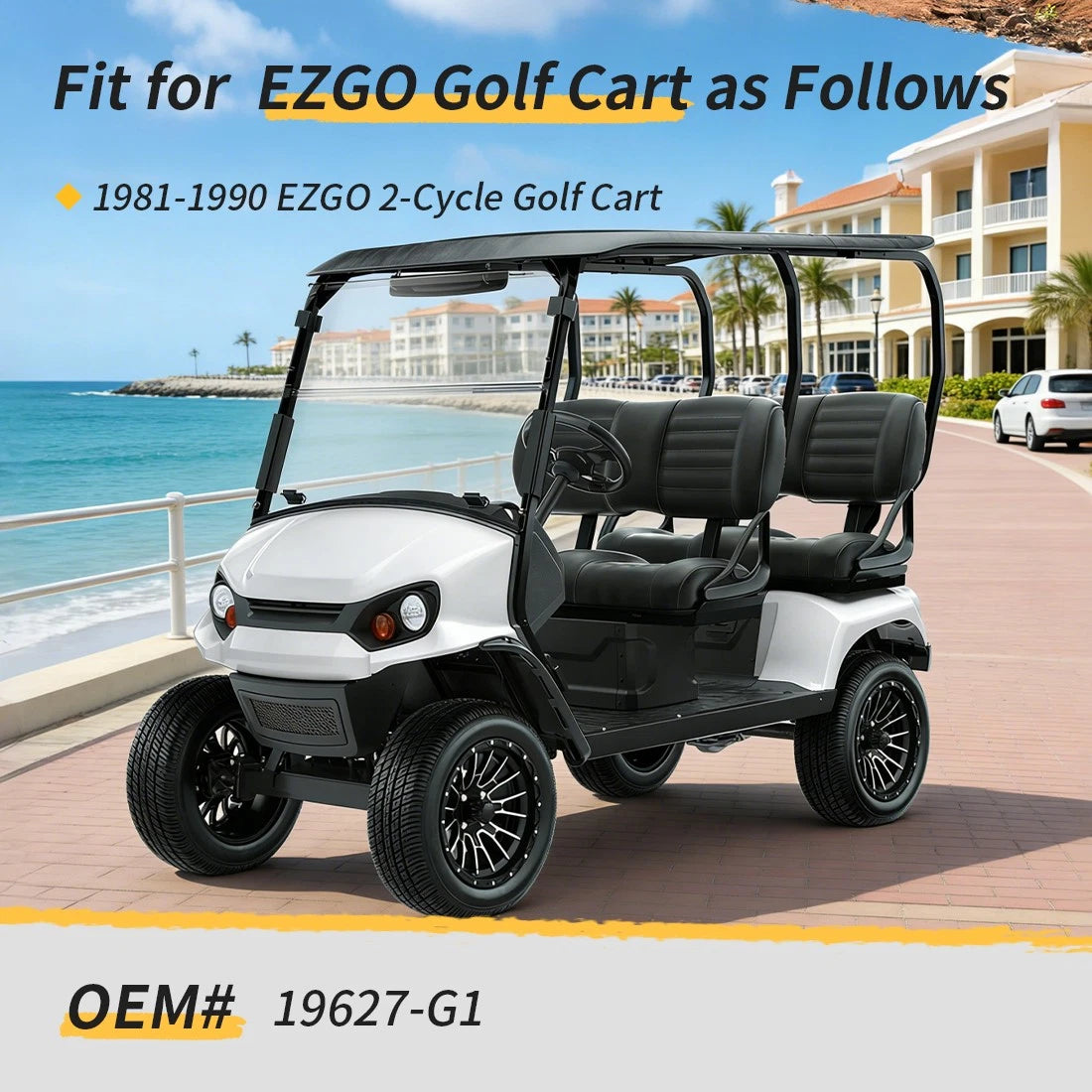 Set of 2 Engine Ignitor Assembly for E-Z-GO Gas Golf Cart 1981–1990 19627-G1