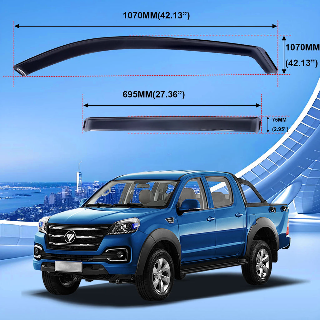 In-Channel Window Visors Rain Guards for Nissan Rogue (2021–2025)