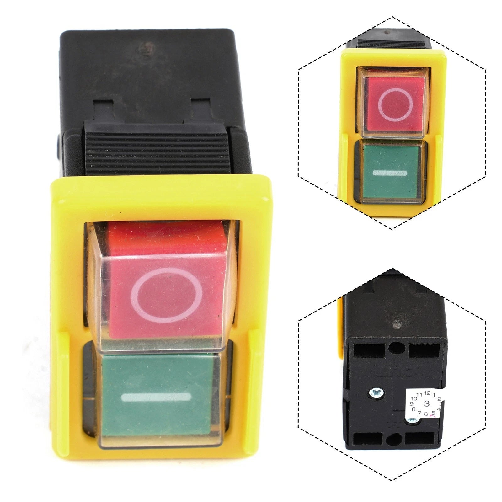 Magnetic Push Button Safety Switch for Universal Applications (50x49mm)