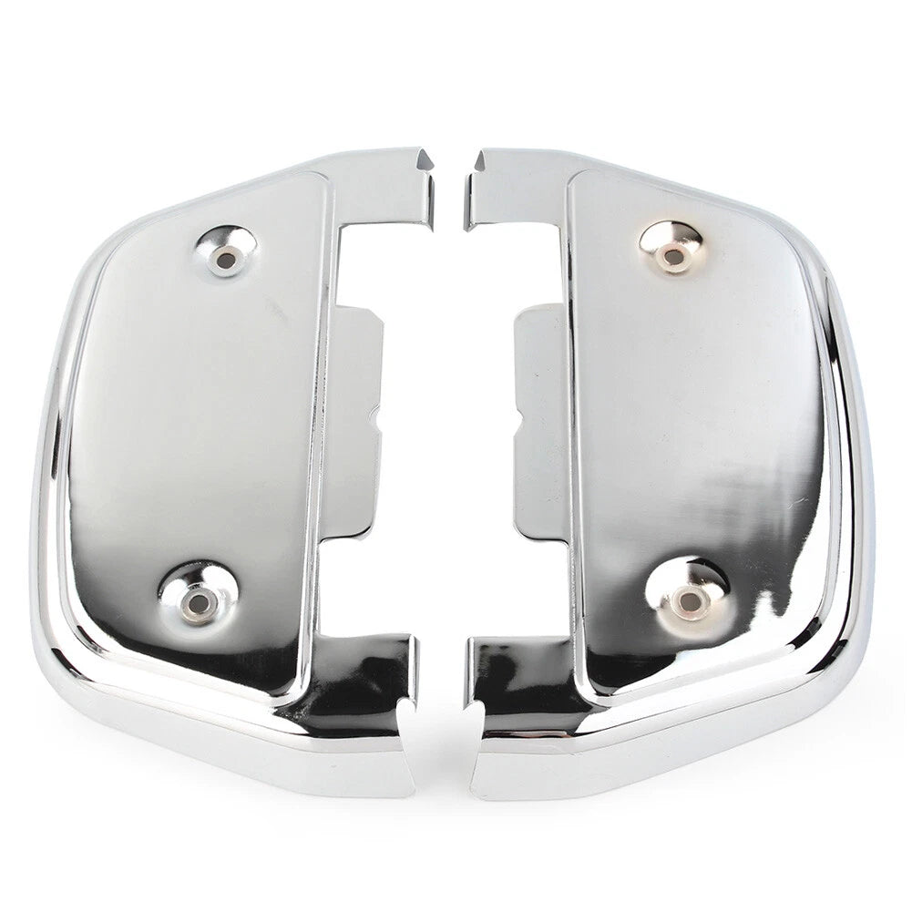 Pair Chrome Footboard Covers for Harley Touring Road Glide