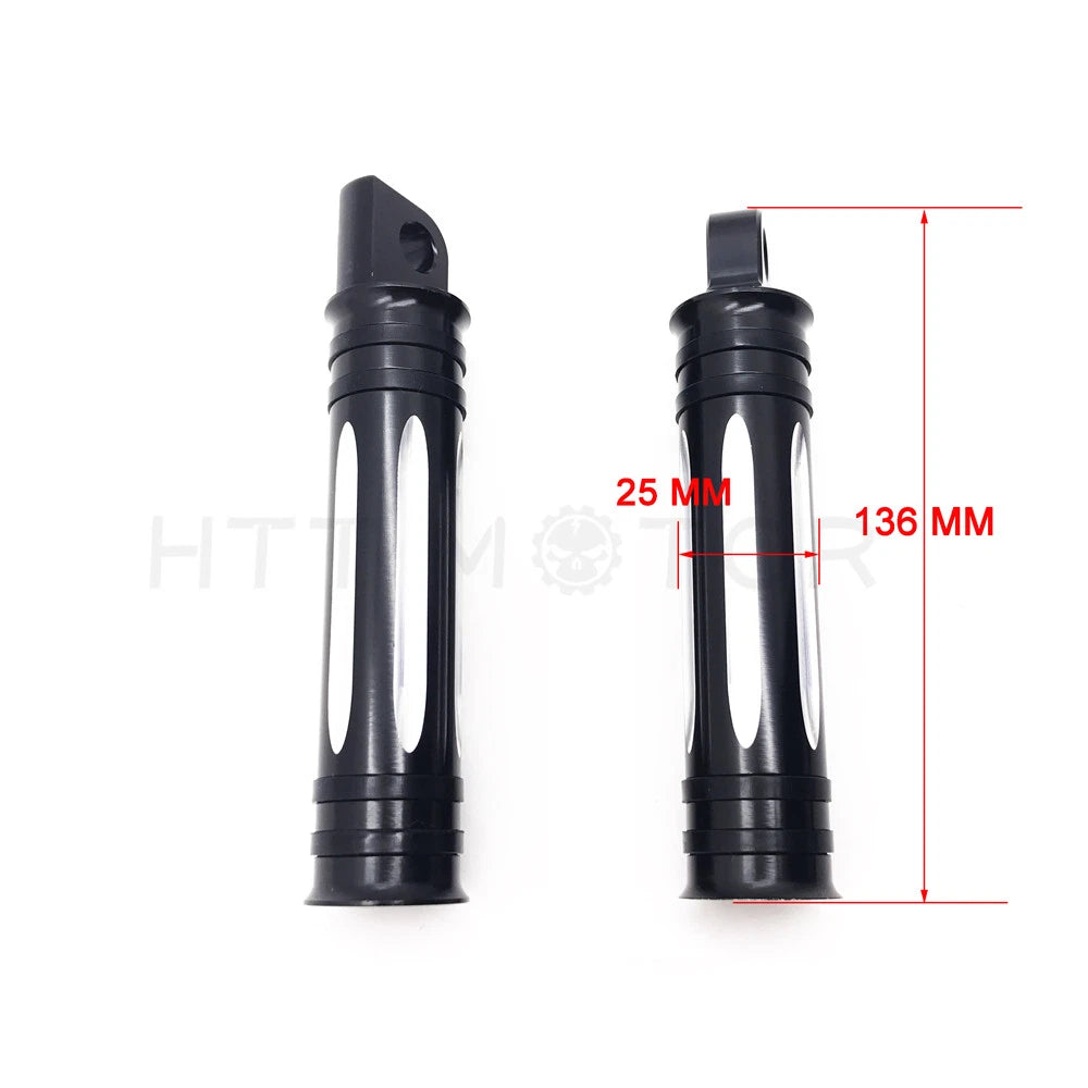 CNC Edge Cut Foot Pegs for Harley Sportster, Softail, Dyna