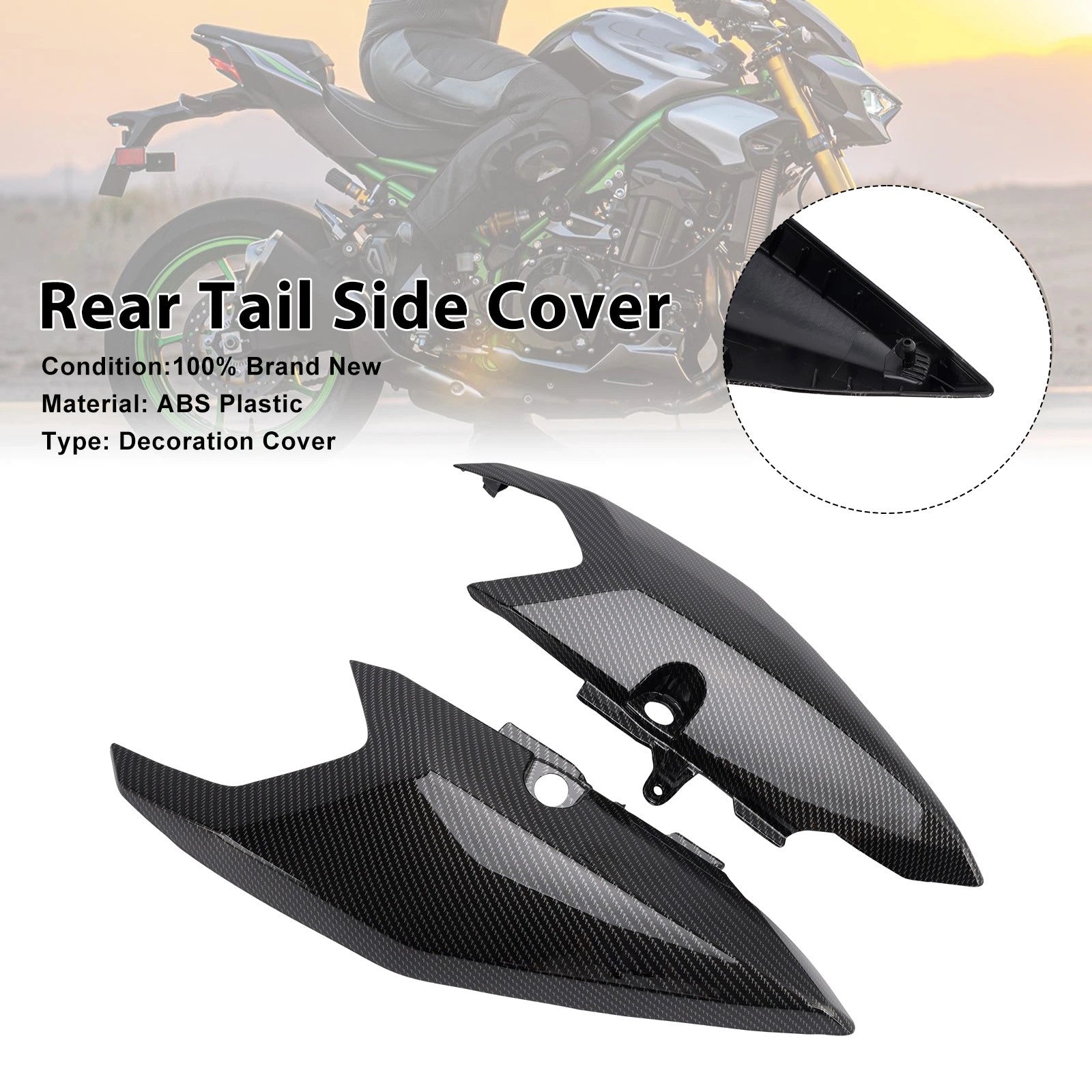 Rear Tail Side Cover Fairing for Yamaha Tenere 700 (2025–2026) Carbon