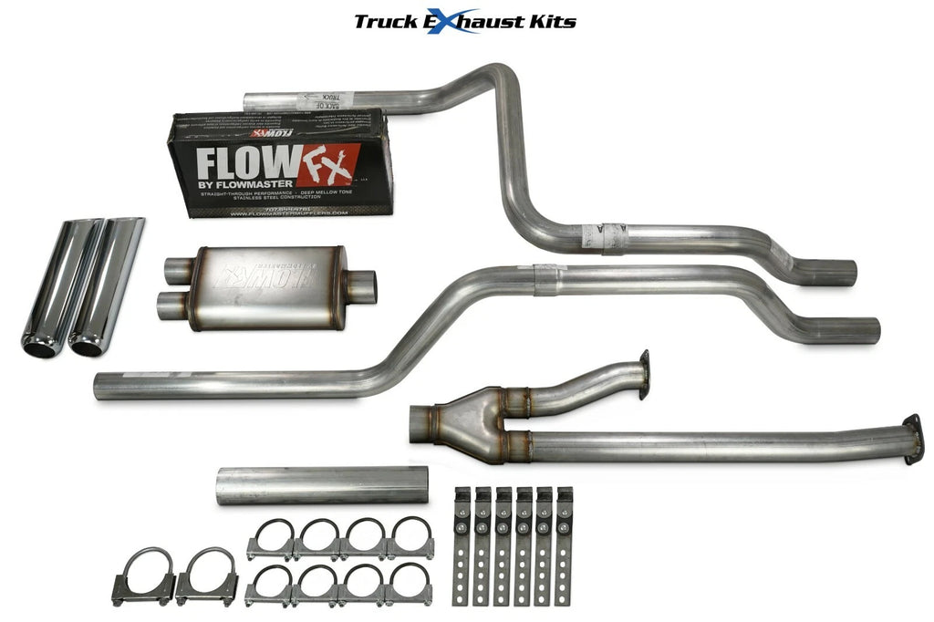 2.5" Dual Exhaust Kit for Toyota Tundra (2009–2013) - Flow FX, Chrome Tip