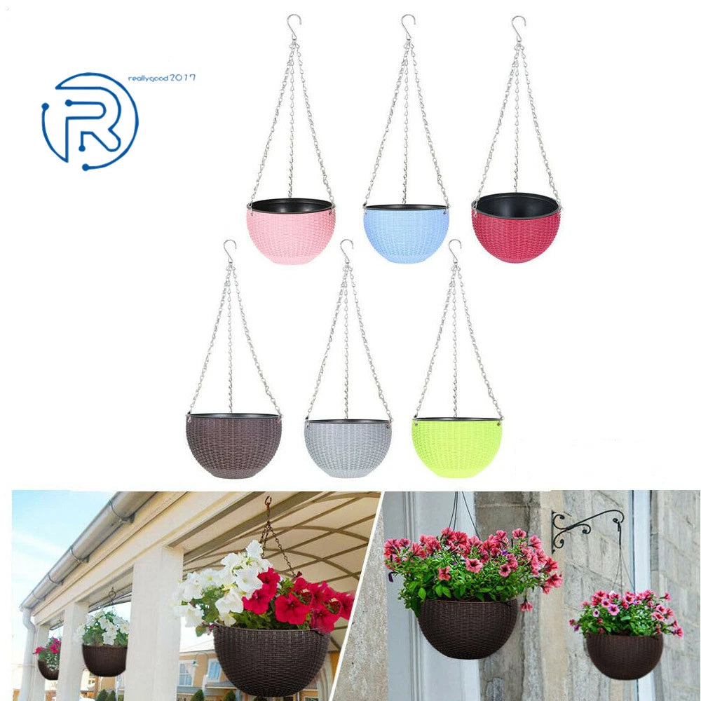 Hanging Planters for Indoor Plants with Chain (Plastic)