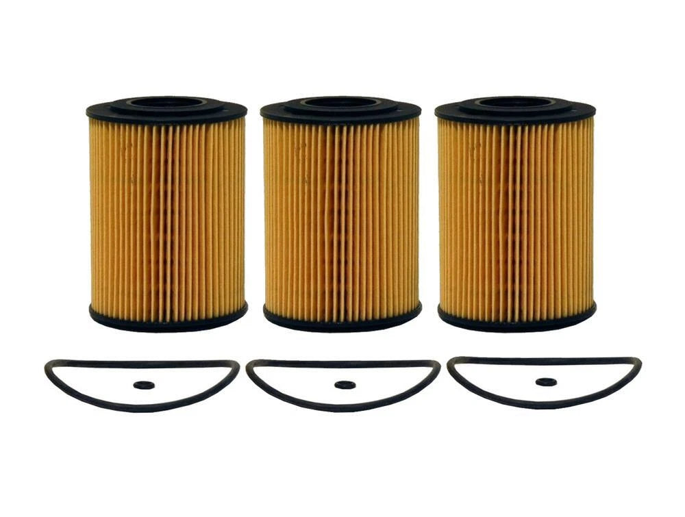 Set of 3 Engine Oil Filters for Dodge Freightliner MB 3.0L V6 (Metal Free)