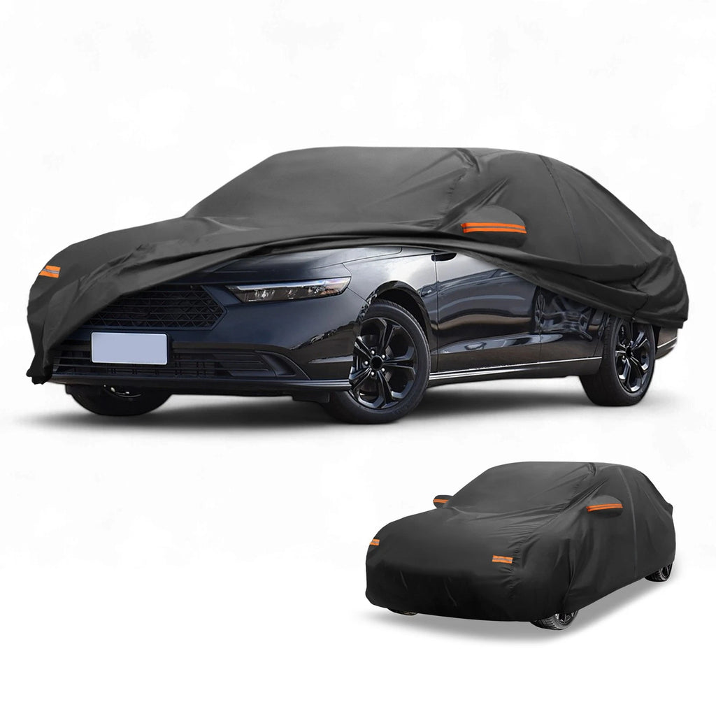 Waterproof Car Cover for Honda Accord Sedan (190T-PU, Black)