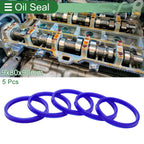 Set of 5 Oil Seal Rotary Shaft Seal 80x90x9mm High Pressure TPU