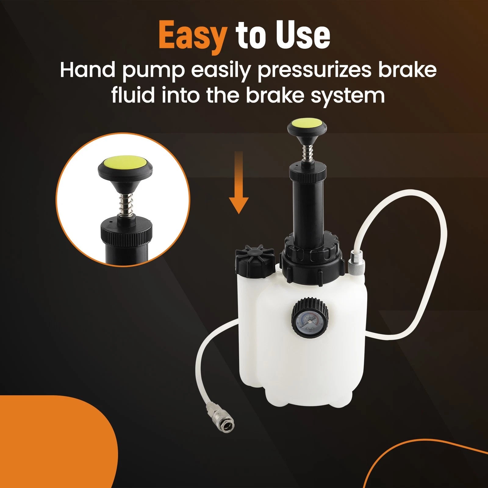 Manual Brake Clutch Bleeder Fluid Tool Kit for Universal Use (3L + 1L)