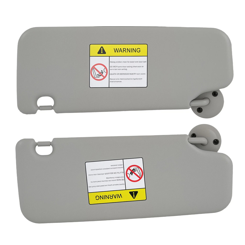 Set of 2 Sun Visors for Chevrolet Sonic LS 2012–2016 Gray 95327509