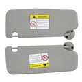 Set of 2 Sun Visors for Chevrolet Sonic LS 2012–2016 Gray 95327509