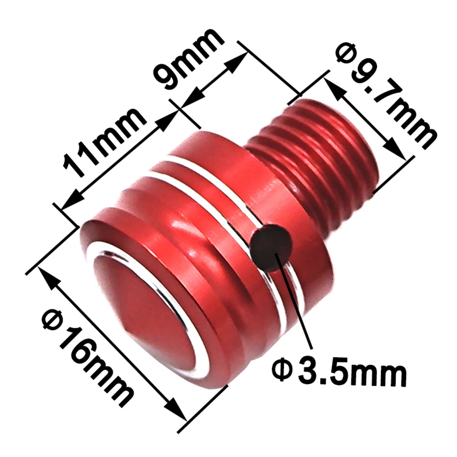Rearview Mirror Thread Adapter Bolts for Honda PCX150 125 (2012–2019)