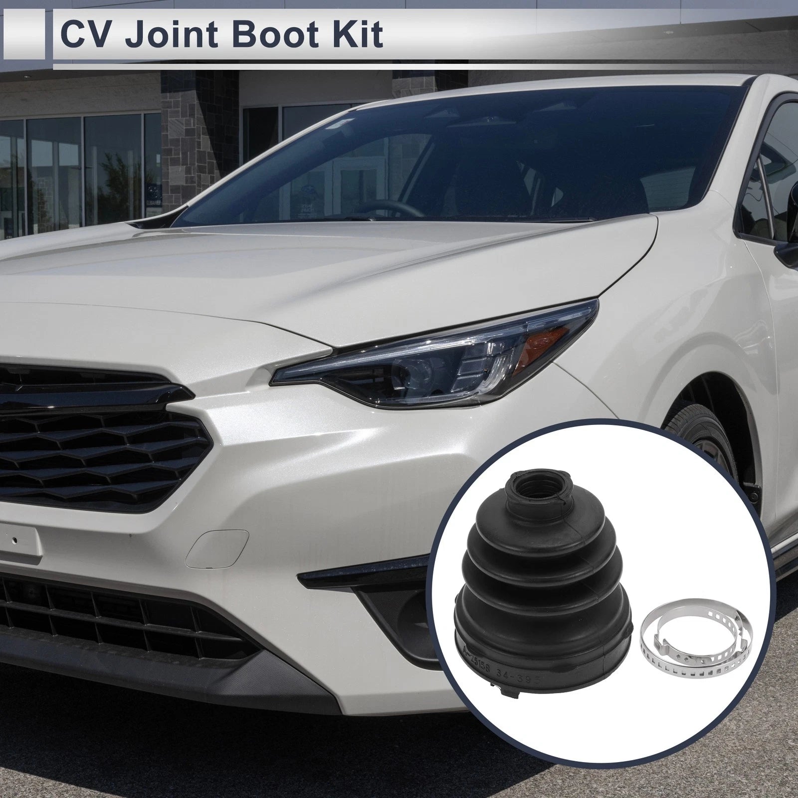 Inner CV Joint Boot Kit with Clamps for Subaru Impreza (2008–2010) No.28323FG020