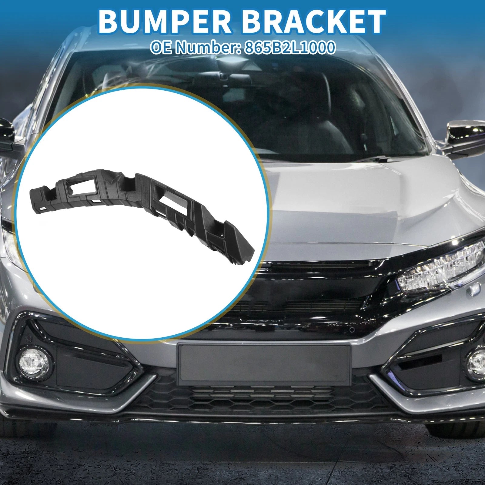1pc Right Front Bumper Retainer Bracket No. 865B2L1000 for Hyundai Sonata (2020–2023)