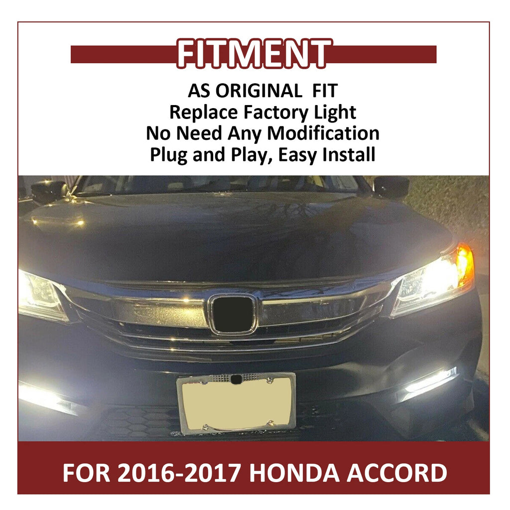 LED Fog Lights with Bezel Switch for Honda Accord (2016–2017)