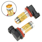 2x Driving Bright 2323 Light Tail Lamp Fog DC Pair H11 LED H8 100W Bulbs