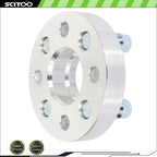 2 Pcs Wheel Spacers 4x100 1" 12x1.5 for Honda Civic, Fit, Mitsubishi Mirage, Lancer