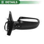 Right Side Door Mirror for Toyota Corolla (2009–2013) Manual Folding Gloss Black