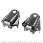 Rear Axle Cover Caps for Harley Softail (2008-2017) Black/Chrome