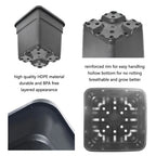 Set of 10 Reusable 10 Gallon Nursery Pots for Planting