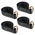 Set of 4 Lasso Straps for Car Hauler Tow Truck Dolly (8')