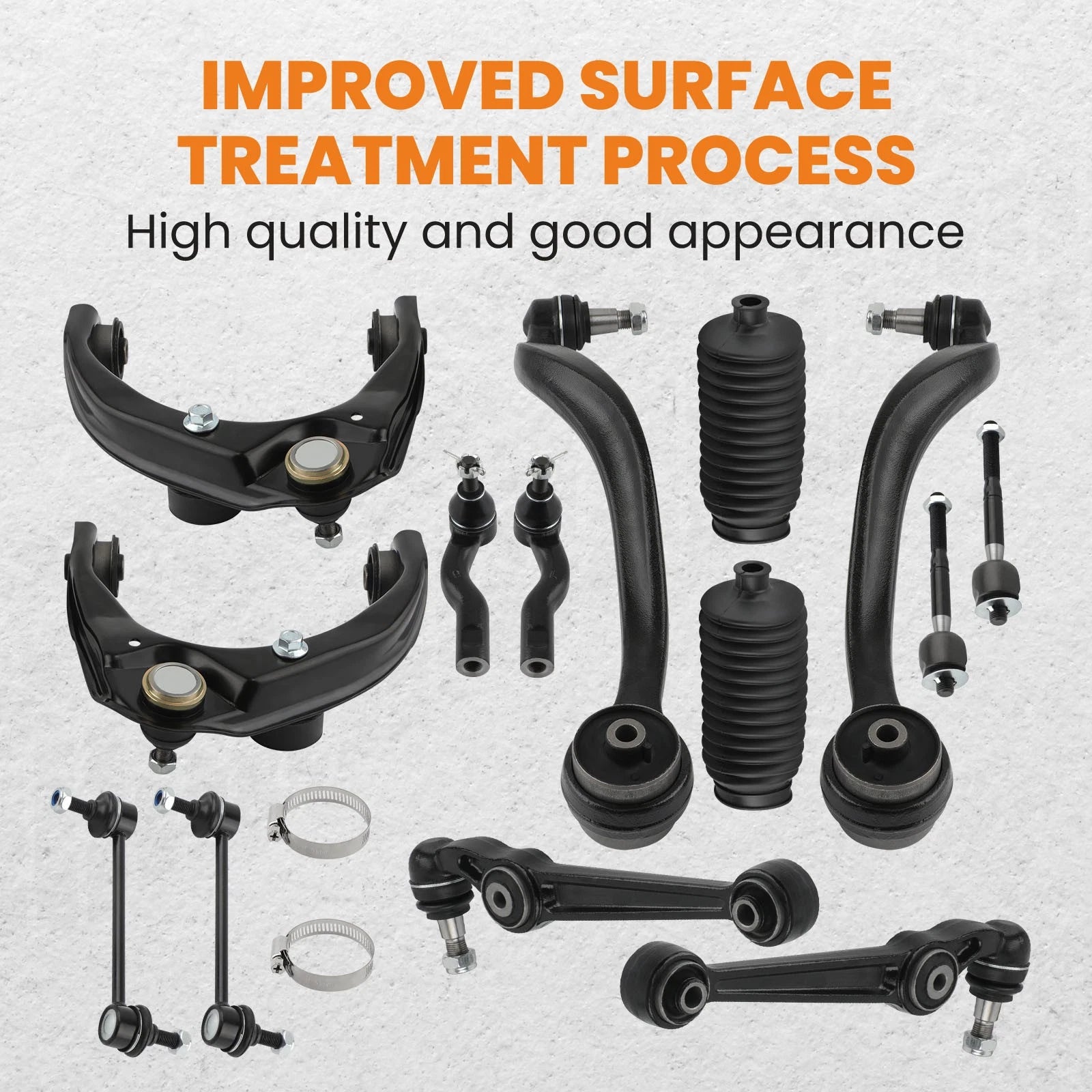 14x Control Arms for Ford Fusion (2010–2012) - Upper & Lower Forward Rearward