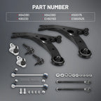 10x Front Control Arm Tie Rod End w/Ball Joint Sway Bar for Toyota Corolla (2009–2013)
