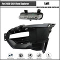 LED DRL Fog Light Cover for Ford Explorer (2020â2021) Black Trim Driver Side