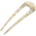 U Shaped Acrylic Hair Fork for Women (Korean Floral Retro)