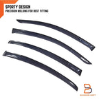 Weather Shield Window Visor Rain Guard for Mazda 3 BK Sedan (2003-2009)