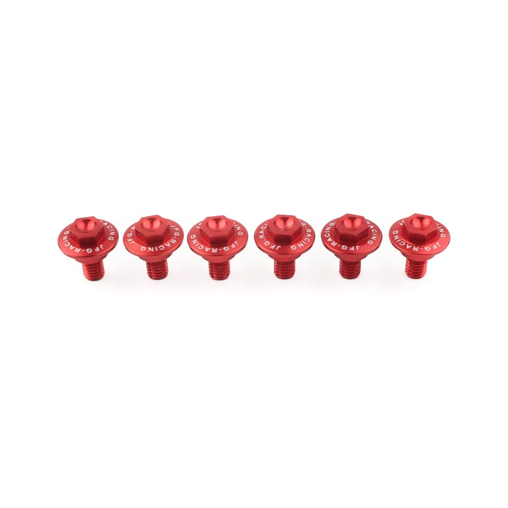 6x CNC Front Fork Guard Bolts for Honda CR125 CR250 CRF250R CRF250X CRF450R