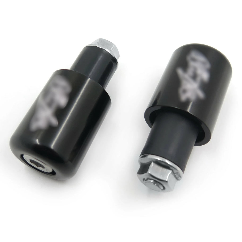 Bar Ends for Kawasaki Ninja EX250 EX500 EX650R ZX6R-636 ZZ-R1200 (2000–2009) Black Rubber