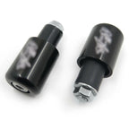 Bar Ends for Kawasaki Ninja EX250 EX500 EX650R ZX6R-636 ZZ-R1200 (2000–2009) Black Rubber