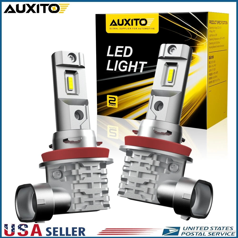 H11 LED Headlight Bulb Kit for High/Low Beam (6000K White)