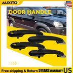 Set of 4 Exterior Door Handles for Hyundai Tucson (2005–2009) Black